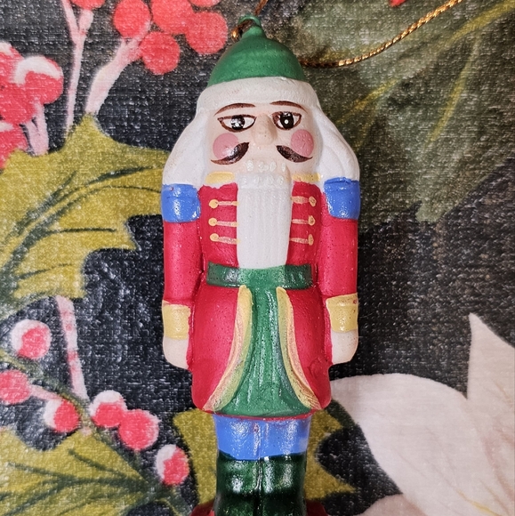 Porcelain Nutcracker Ornament - Picture 4 of 4